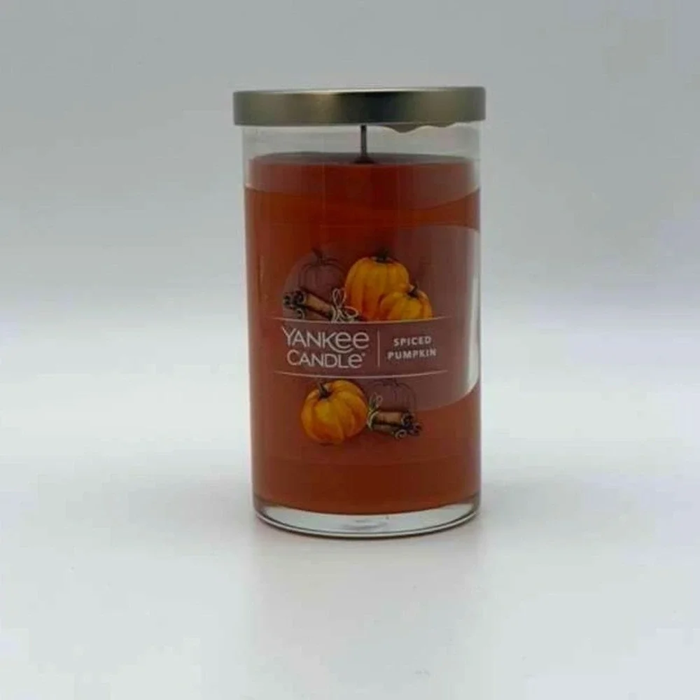 Yankee Candle Spiced Pumpkin Medium‎ Jar - 14.25 oz Scented Candle - NWT